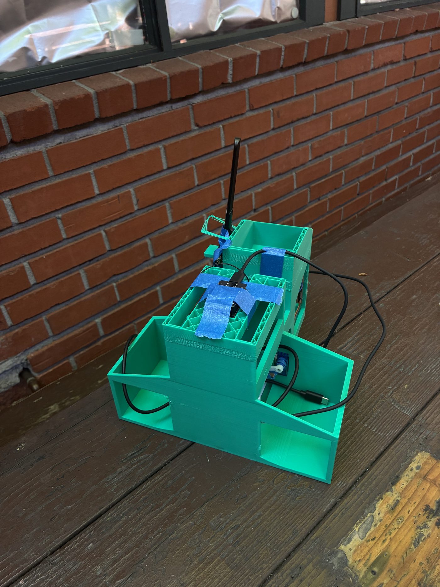 The 3D-printed card sorter prototype