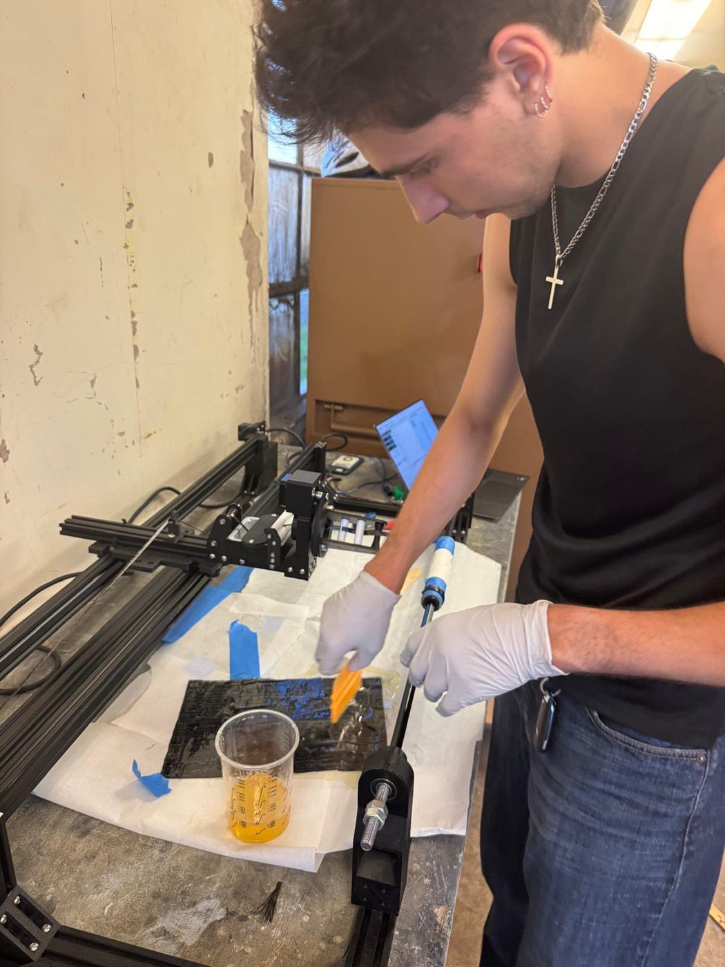 Adding unidirectional fiber