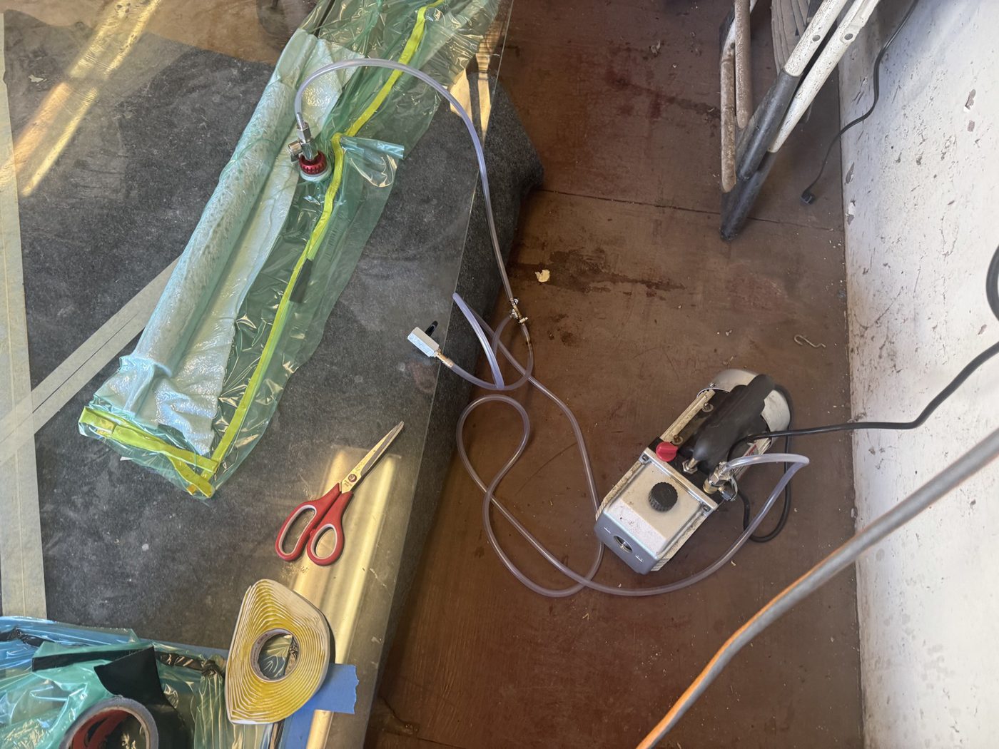 Vacuum bag processing