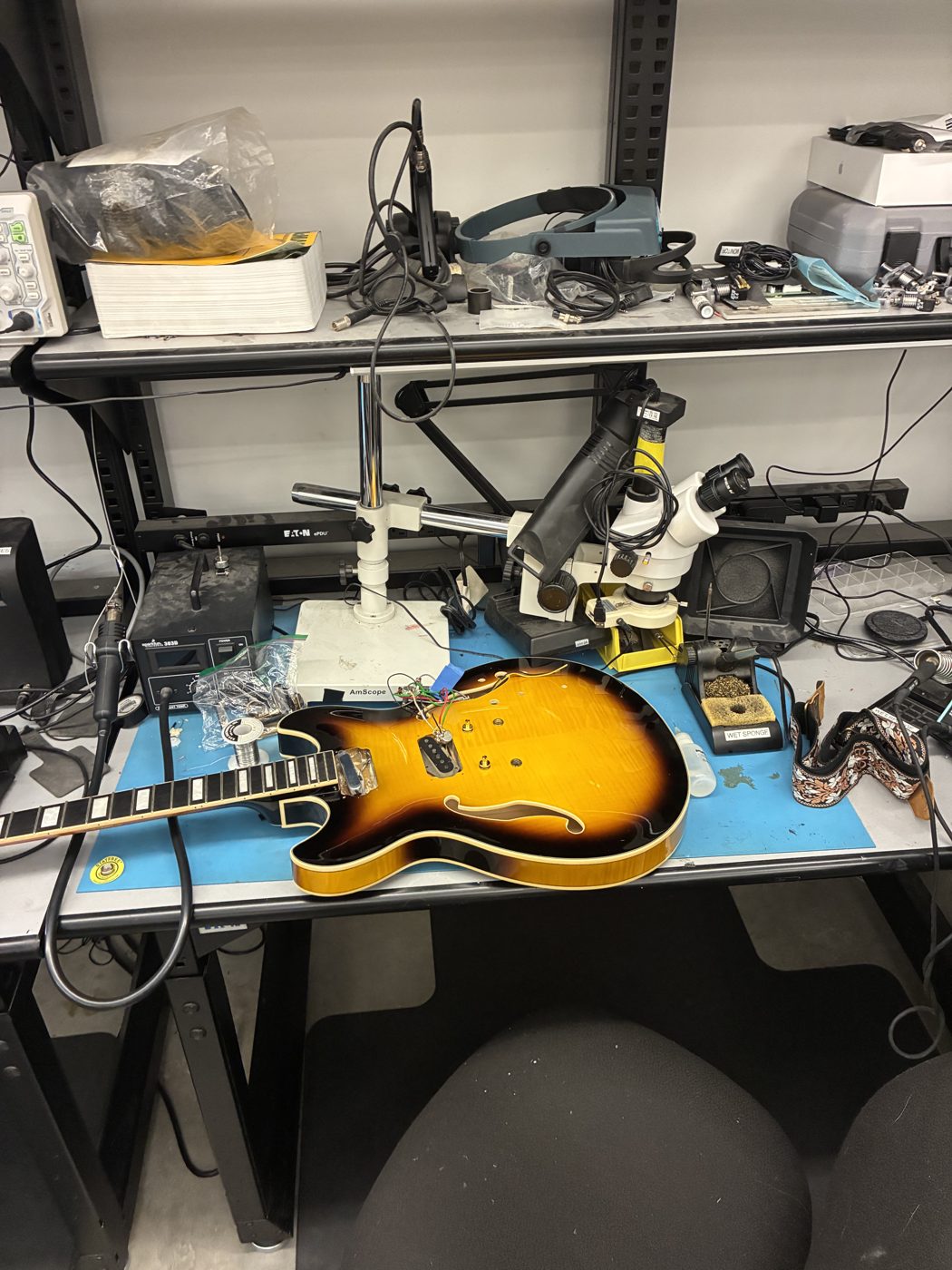 Soldering the pickups