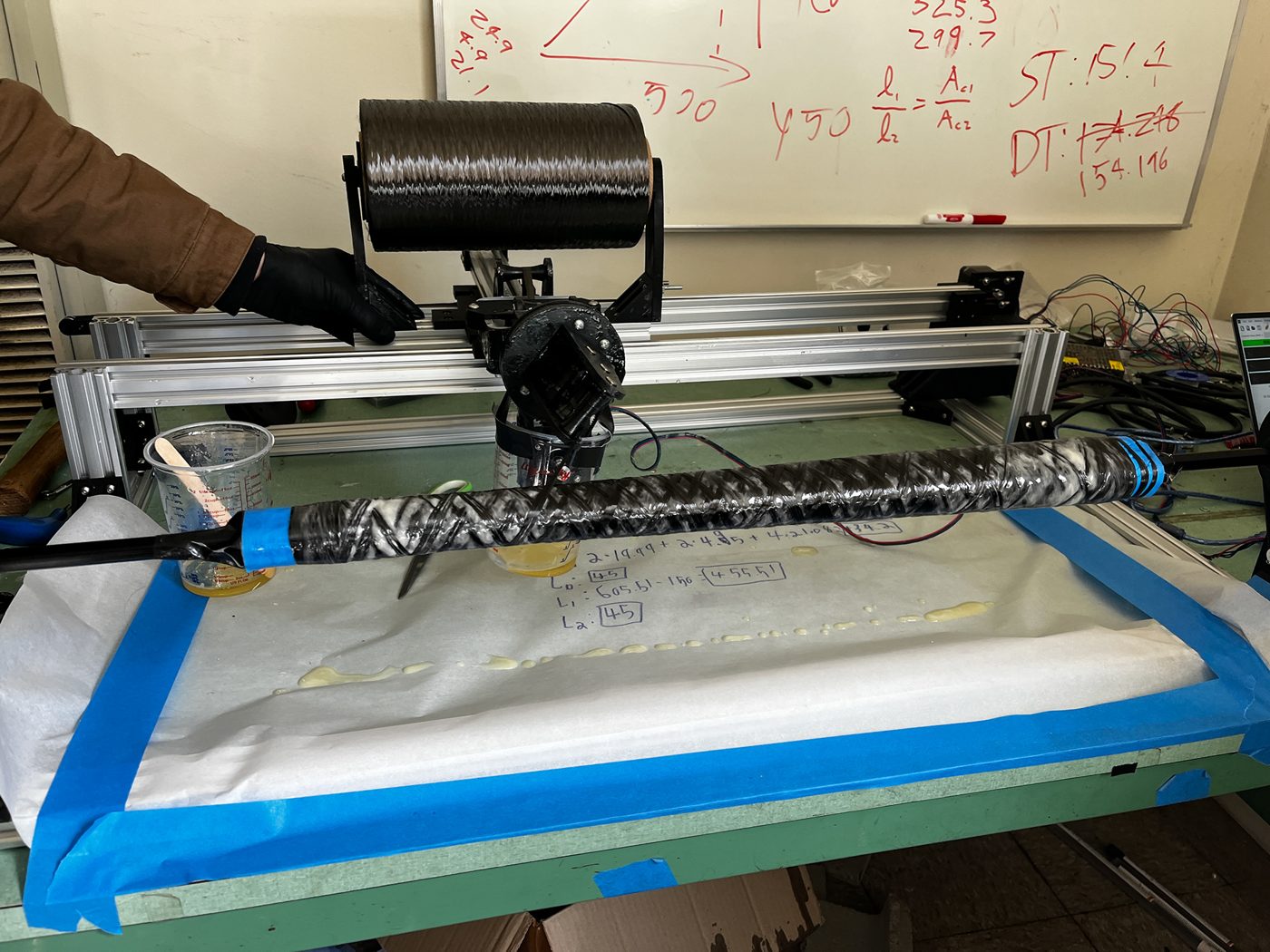 Winding tapered tube