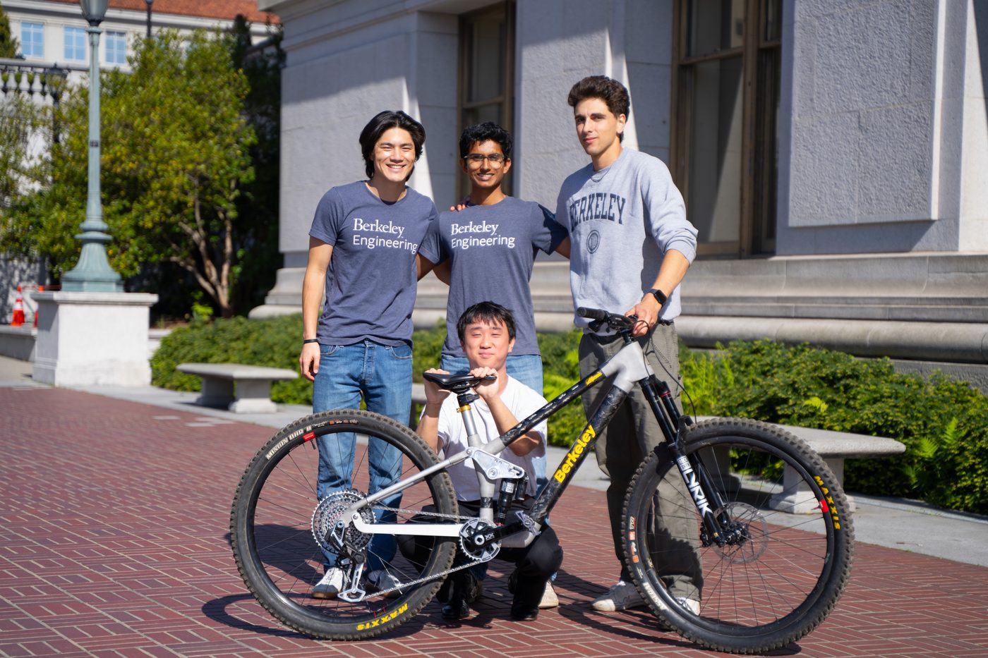 Part of the team with the finished bike