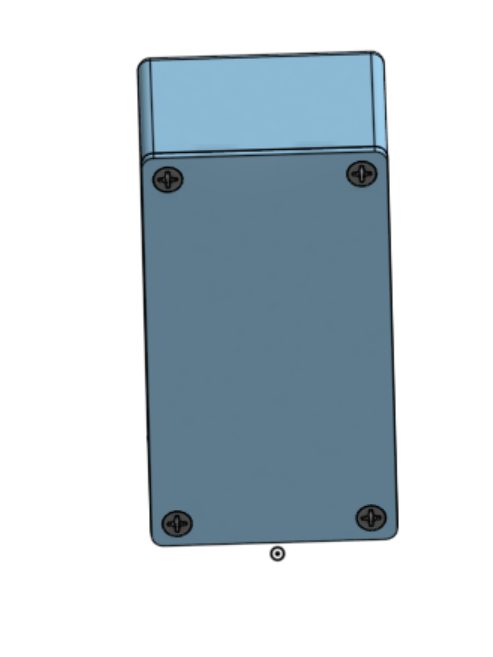CAD render of the 3D-printed pedal chassis assembly